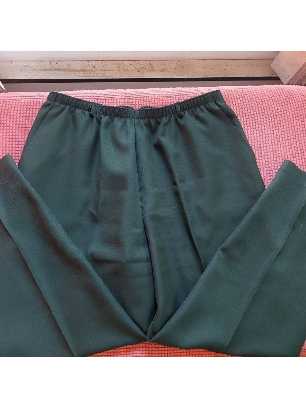 TanJay Forest Green Elastic Waist Dress Pants. Size 18